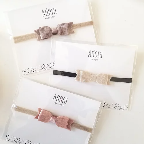 Adora Mini crushed velvet bow